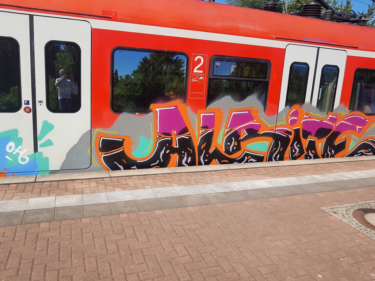 Graffiti Train in Köln - Photo by bocat - ALRITE (2018)