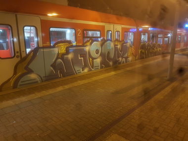 Graffiti Train in Köln - Photo by bocat - WEISE (2018)