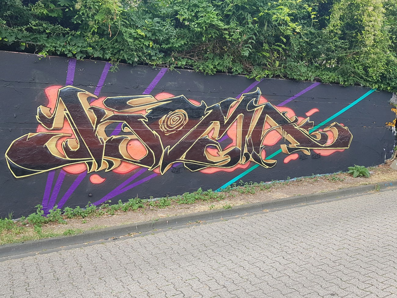 Graffiti Wall in Deutschland - Photo by bocat - KOMA (2018)