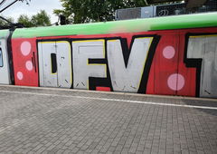 Graffiti Train in Köln - Photo by bocat - DVF (2019)