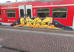 Graffiti Train in Köln - Photo by bocat - MARE (2019)