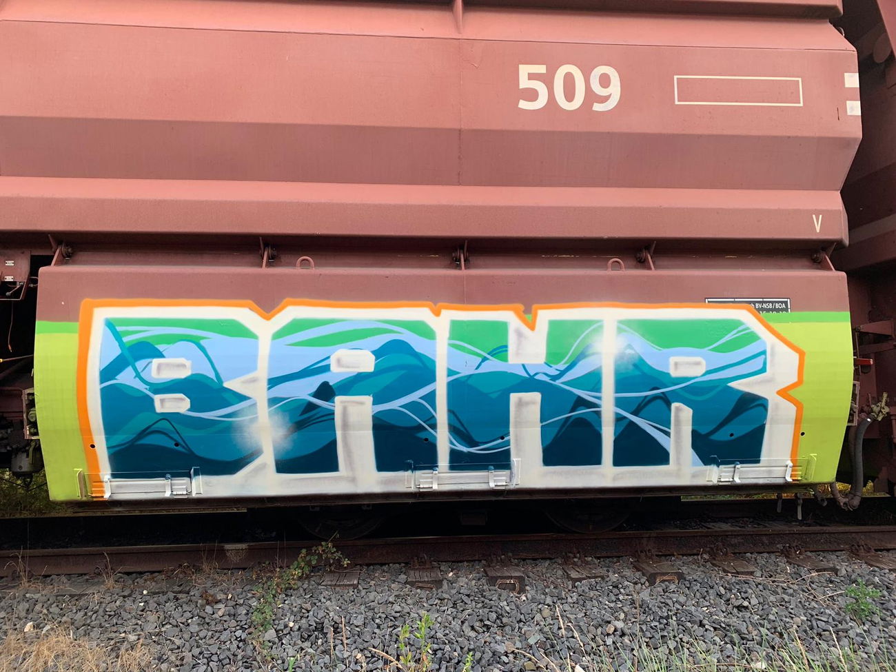Graffiti Train in Deutschland - Photo by bocat - BAHR (2019)