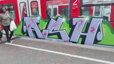 Graffiti Train in Köln - Photo by bocat - Ash (2017)