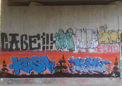 Graffiti Bombing in Köln - Photo by bocat - KOSA, /, KID (2018)