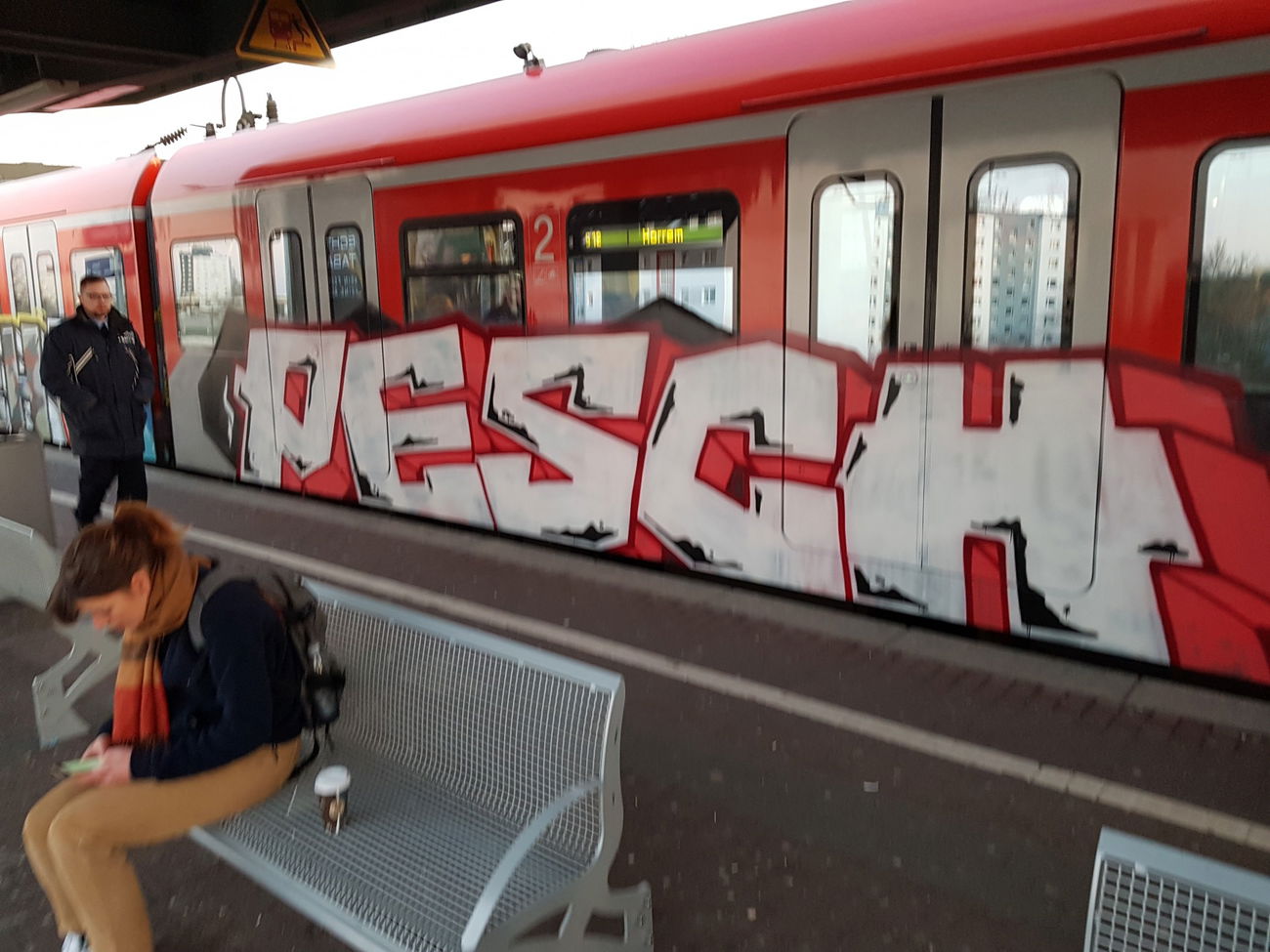 Graffiti Train in Köln - Photo by bocat - PESCH (2018)