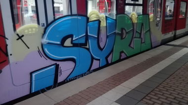 Graffiti Train in Köln - Photo by bocat - Syro (2017)