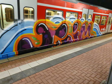 Graffiti Train in Köln - Photo by bocat - FOIM (2019)
