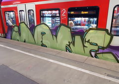 Graffiti Train in Köln - Photo by bocat - MANE (2018)