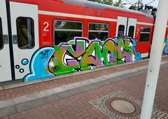 Graffiti Train in Köln - Photo by bocat - FAOS (2018)