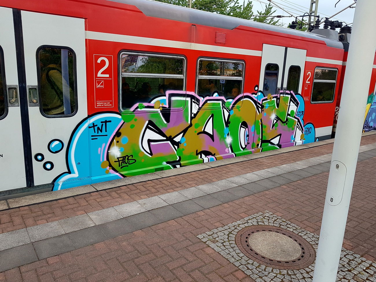 Graffiti Train in Köln - Photo by bocat - FAOS (2018)