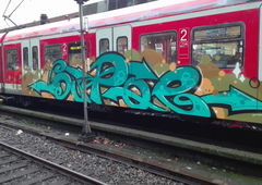 Graffiti Train in Köln - Photo by bocat - SUPOE (2017)