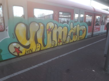 Graffiti Train in Köln - Photo by bocat - YUMAD (2018)