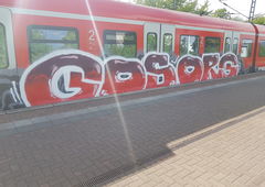 Graffiti Train in Köln - Photo by bocat - GOS, ORG (2018)