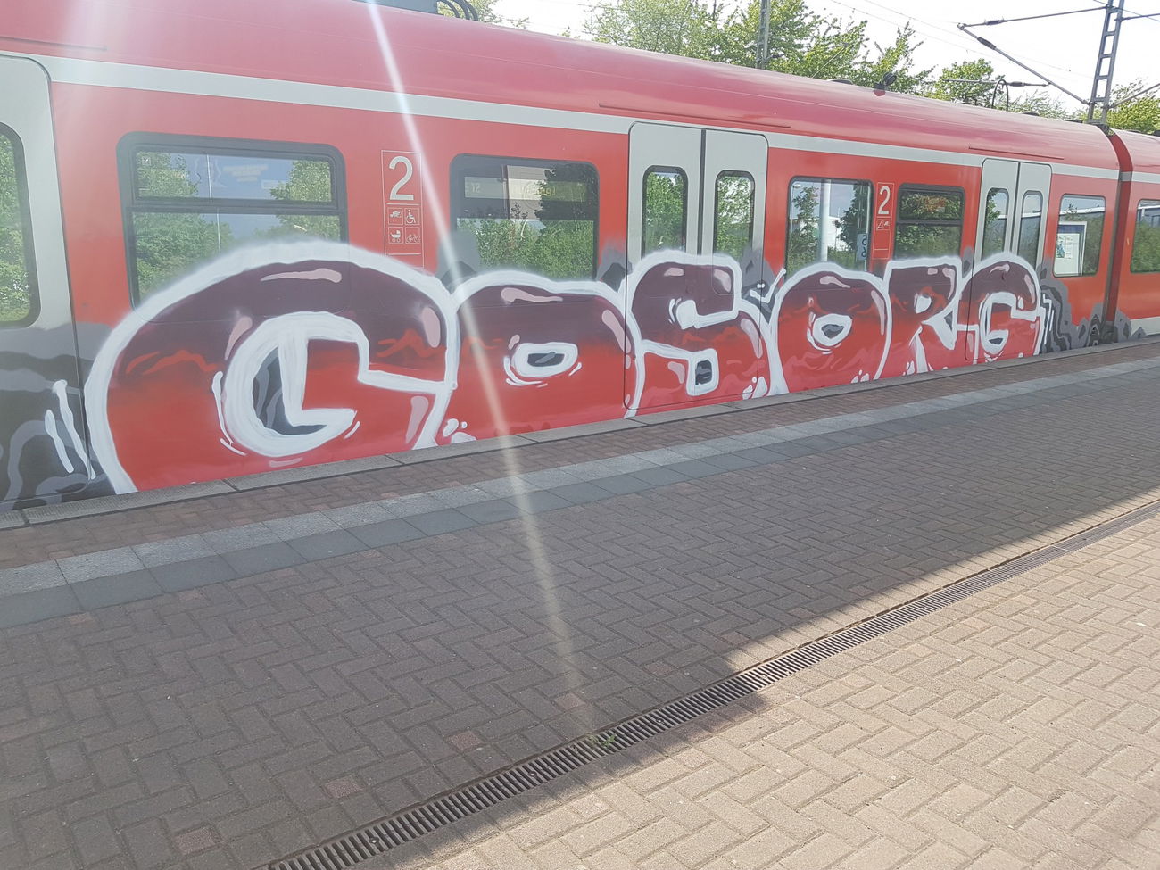 Graffiti Train in Köln - Photo by bocat - GOS, ORG (2018)