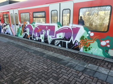 Graffiti Train in Köln - Photo by bocat - NETZ (2020)