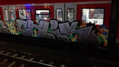 Graffiti Train in Köln - Photo by bocat - CHIK (2017)