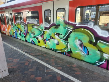 Graffiti Train in Köln - Photo by bocat - ERSO (2020)