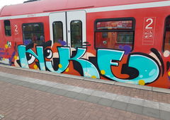 Graffiti Train in Köln - Photo by bocat - NIKE (2018)