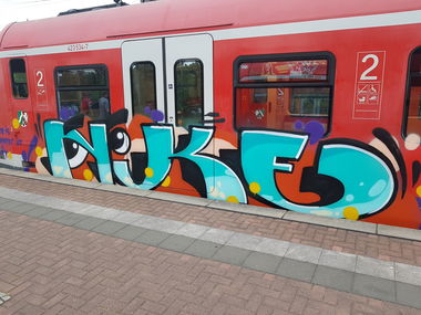Graffiti Train in Köln - Photo by bocat - NIKE (2018)