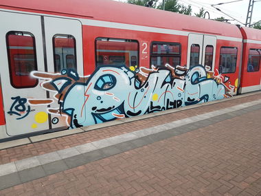 Graffiti Train in Köln - Photo by bocat - NIKE (2018)