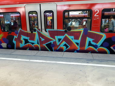 Graffiti Train in Köln - Photo by bocat - EPSC (2018)