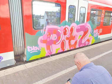 Graffiti Train in Köln - Photo by bocat - PITZ (2019)