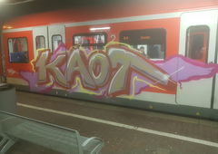 Graffiti Train in Köln - Photo by bocat - KAOT (2018)