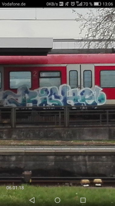 Graffiti Train in Köln - Photo by bocat - RISHE (2018)