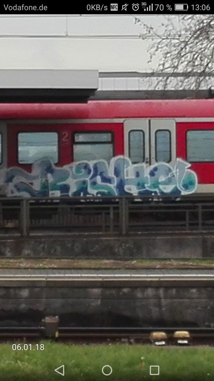 Graffiti Train in Köln - Photo by bocat - RISHE (2018)