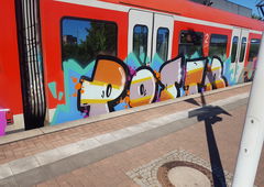 Graffiti Train in Köln - Photo by bocat - POSTR (2018)