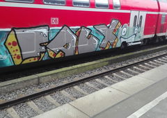 Graffiti Train in Köln - Photo by bocat - FAUX (2017)