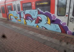 Graffiti Train in Köln - Photo by bocat - GEIER (2019)