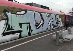 Graffiti Train in Köln - Photo by bocat - TEXAS (2018)