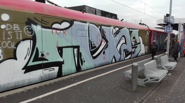 Graffiti Train in Köln - Photo by bocat - TEXAS (2018)
