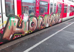 Graffiti Train in Köln - Photo by bocat - HOMARD (2017)