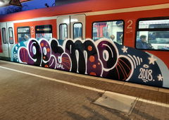 Graffiti Train in Köln - Photo by bocat - GETME (2018)