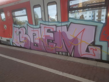Graffiti Train in Köln - Photo by bocat - BOEM (2018)