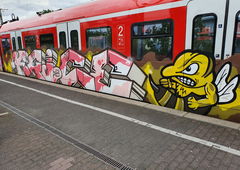 Graffiti Train in Köln - Photo by bocat - KRICE (2019)