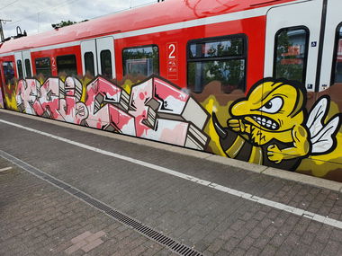 Graffiti Train in Köln - Photo by bocat - KRICE (2019)