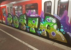 Graffiti Train - Photo by bocat - POSTER (2018)