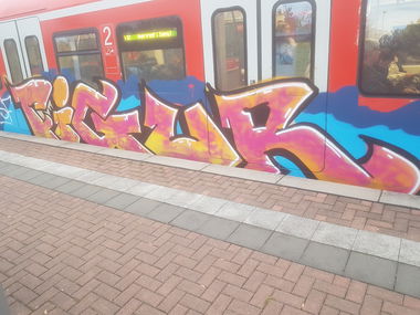 Graffiti Train in Köln - Photo by bocat - FIGUR (2018)