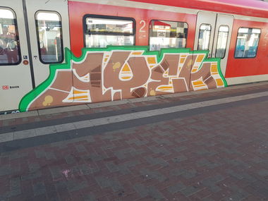 Graffiti Train in Köln - Photo by bocat - AYEN (2018)