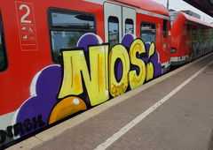 Graffiti Train in Köln - Photo by bocat - NOS (2018)