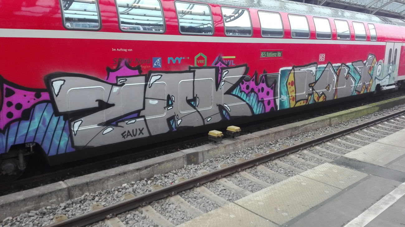 Graffiti Train in Köln - Photo by bocat - ZAG (2017)