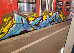 Graffiti Train in Köln - Photo by bocat - ACHSO (2018)