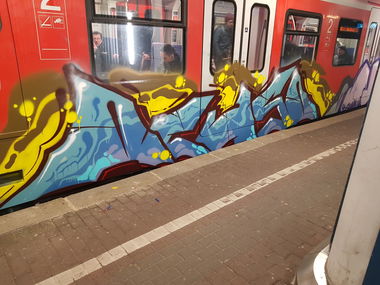 Graffiti Train in Köln - Photo by bocat - ACHSO (2018)