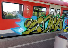 Graffiti Train in Köln - Photo by bocat - COMY (2018)