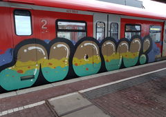 Graffiti Train in Köln - Photo by bocat - NOW (2018)