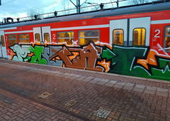 Graffiti Train in Köln - Photo by bocat - POKAL (2018)
