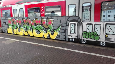 Graffiti Train in Köln - Photo by bocat - PEASY (2018)